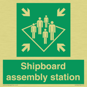 Shipboard assembly station